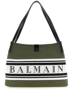 Balmain Medium 'Release' Shopping Bag - Metallic