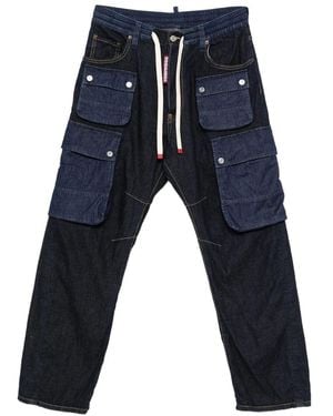 DSquared² Relaxed Fit Denim Jeans - Blue