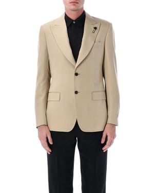 Lardini Attitude Ecovero Single-Breasted Jacket - Natural