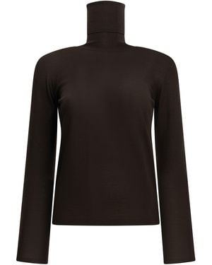 Max Mara Virgin Wool Turtleneck Jumper - Black