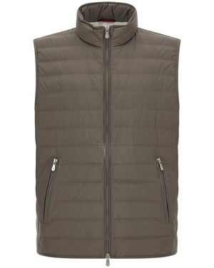 Brunello Cucinelli Quilted Vest - Brown
