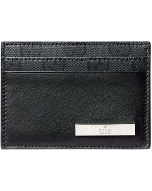 Gucci Leather Textured Bi-Fold Wallet - Black