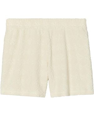Tory Burch Jacquard Sponge Shorts - Natural