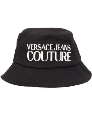 Versace Jeans Couture Cappello Con Logo - Black