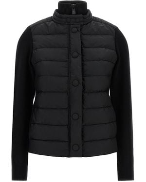 Moncler Padded Cardigan - Black