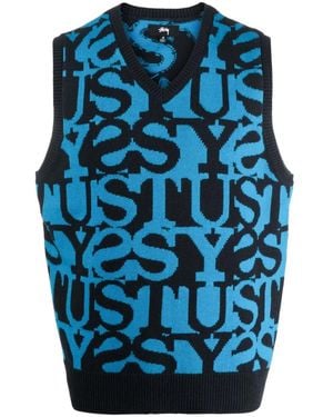 Stussy Stussy Stacked Jumper Vest - Blue