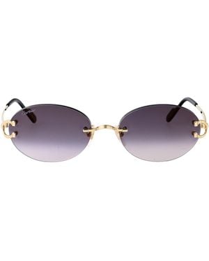 Cartier Metal Sunglasses - Purple