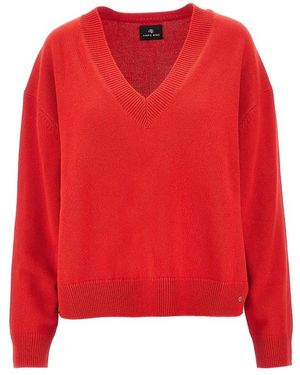 Anine Bing Lee Cashmere Sweater - Red