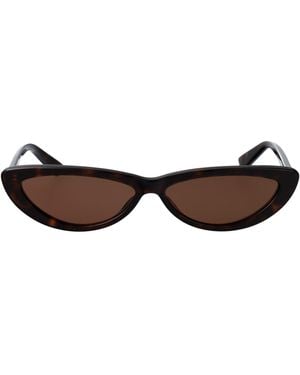 McQueen Havana-Havana- Recycled Acetate Sunglasses - Brown