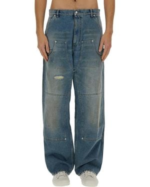 Moschino Wideleg Jeans - Blue