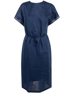 Liviana Conti "Asimina" Midi Dress - Blue