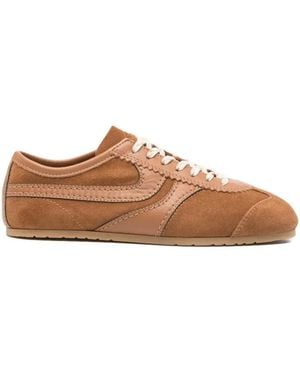 Dries Van Noten Leather Sneaker - Brown