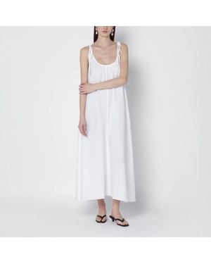 Anine Bing Linen-Blend Dress - White