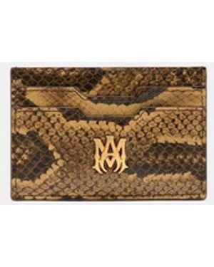 Amiri Python Mini Card Holder - White