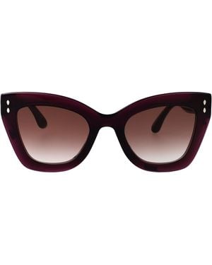 Isabel Marant Plum Acetate Sunglasses - Brown