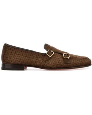 Santoni Doppia Fibia - Brown