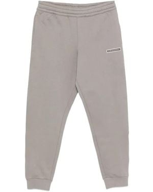 EA7 Emporio Armani Tracksuit Bottoms With Logo Patch - Grey