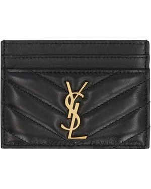 Saint Laurent Ysl Card Case - Black