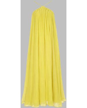 STAUD Halter Neck Maxi Dress - Yellow
