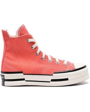 Converse Chuck 70 Plus Hi Trainers - Pink