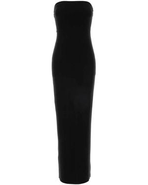 Norma Kamali Abito Lungo Bustier - Black