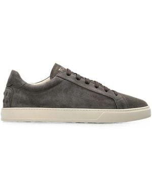 Tod's Suede Leather Sneakers - Gray