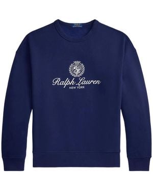 Polo Ralph Lauren Relaxed-Fit Graphic Sweatshirt - Blue