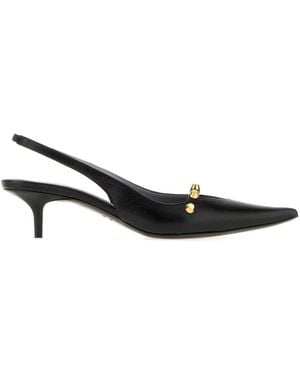 Balenciaga Midn. City Sling L45 Slingback Court Shoes - Black