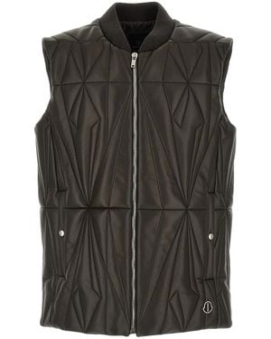 Rick Owens Moncler + 'Geocamo Flight' Vest - Black