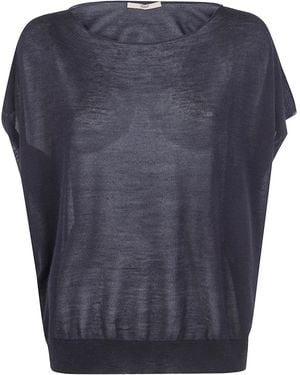 Nuur Oversized Short Sleeves T-Shirt - Blue