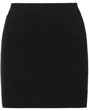 KHAITE Knitted Mini Skirt Polyamide - Black