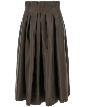 KHAITE 'Astrid' Skirt - Gray