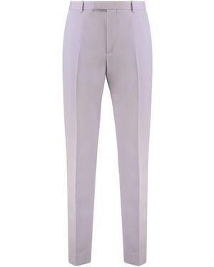 Gucci Wool Gabardine Trousers - Grey
