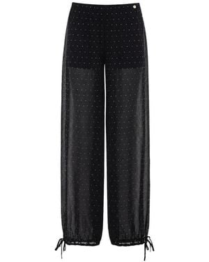 Liu Jo Polyester Elastane Pants - Black