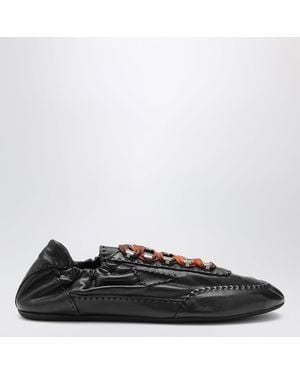 Prada Collapse Sneakers With Hooks - Black