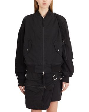 Helmut Lang Stretch Cotton Bomber - Black