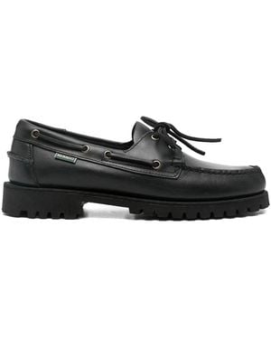 Sebago Ranger Waxy Leather Loafers - Black