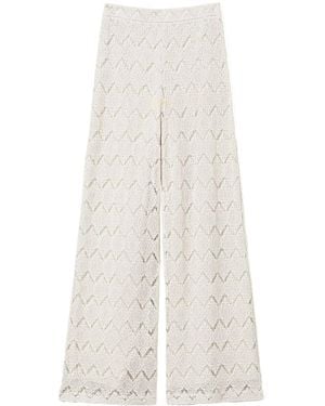 Twinset Cotton Clothing Pants - White