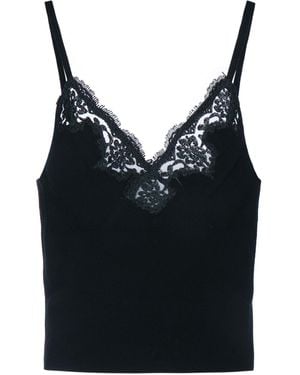 ERMANNO FIRENZE Top Pizzo - Black