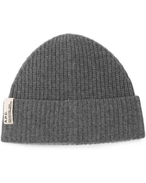 Asics x A.P.C. Anthracite Wool Cashmere Beanie - Grey