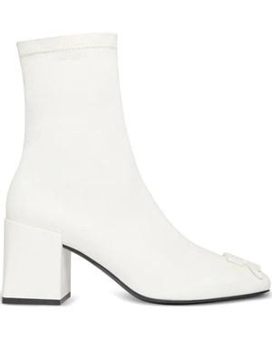 Courreges Courregès 70Mm Block Heel Ankle Boots - White