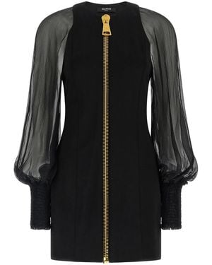 Balmain Xl Zip Dress - Black