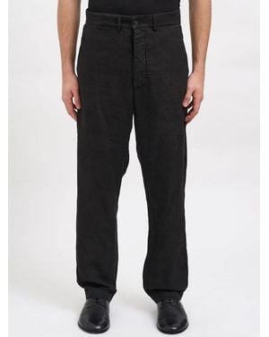Daub Pantalone Worker Lino - Black