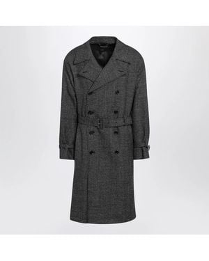 Dolce & Gabbana Dolce&Gabbana Wool Double-Breasted Coat - Black
