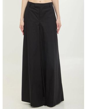 FEDERICA TOSI Wide Leg Trousers - Black