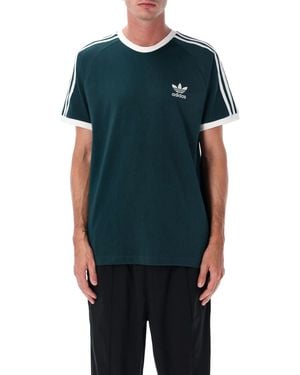 adidas Originals Adidas Adicolor 3-Stripes Cotton T-Shirt - Blue
