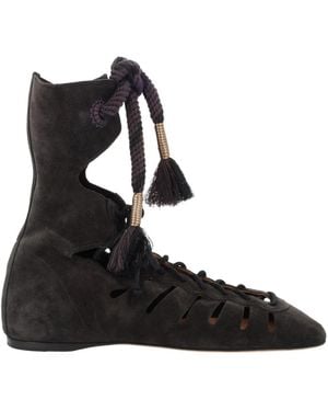 Isabel Marant Calf Leather Boots - Black