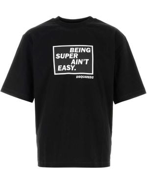 DSquared² Cotton Oversize T-Shirt - Black