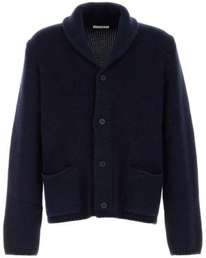 The Row Cashmere And Cotton For Cardigan - Blue