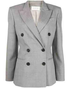 ARMARIUM Double-Breasted Wool Jacket - Grey